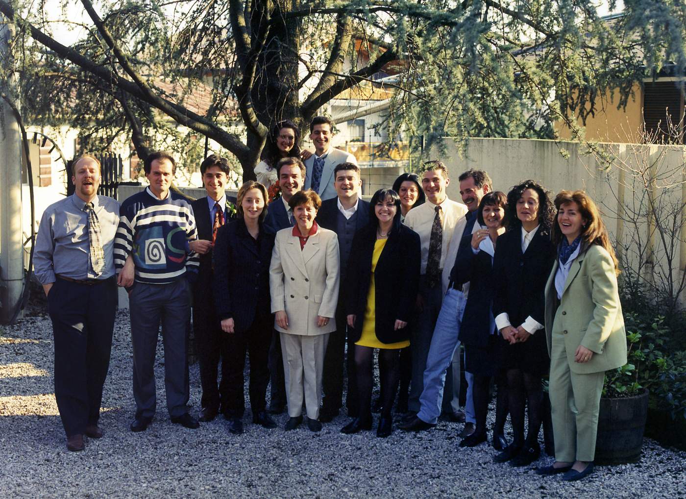 Matrimonio di Susin Luigi e Indiano Francesca con i cugini: Lewis, Andrea, Edy, Chiara, Mauro, Mirta, Gino, Merry, Marta, Ivo, Eraldo, Teresa, Daniela e Lucia. Anno 1995