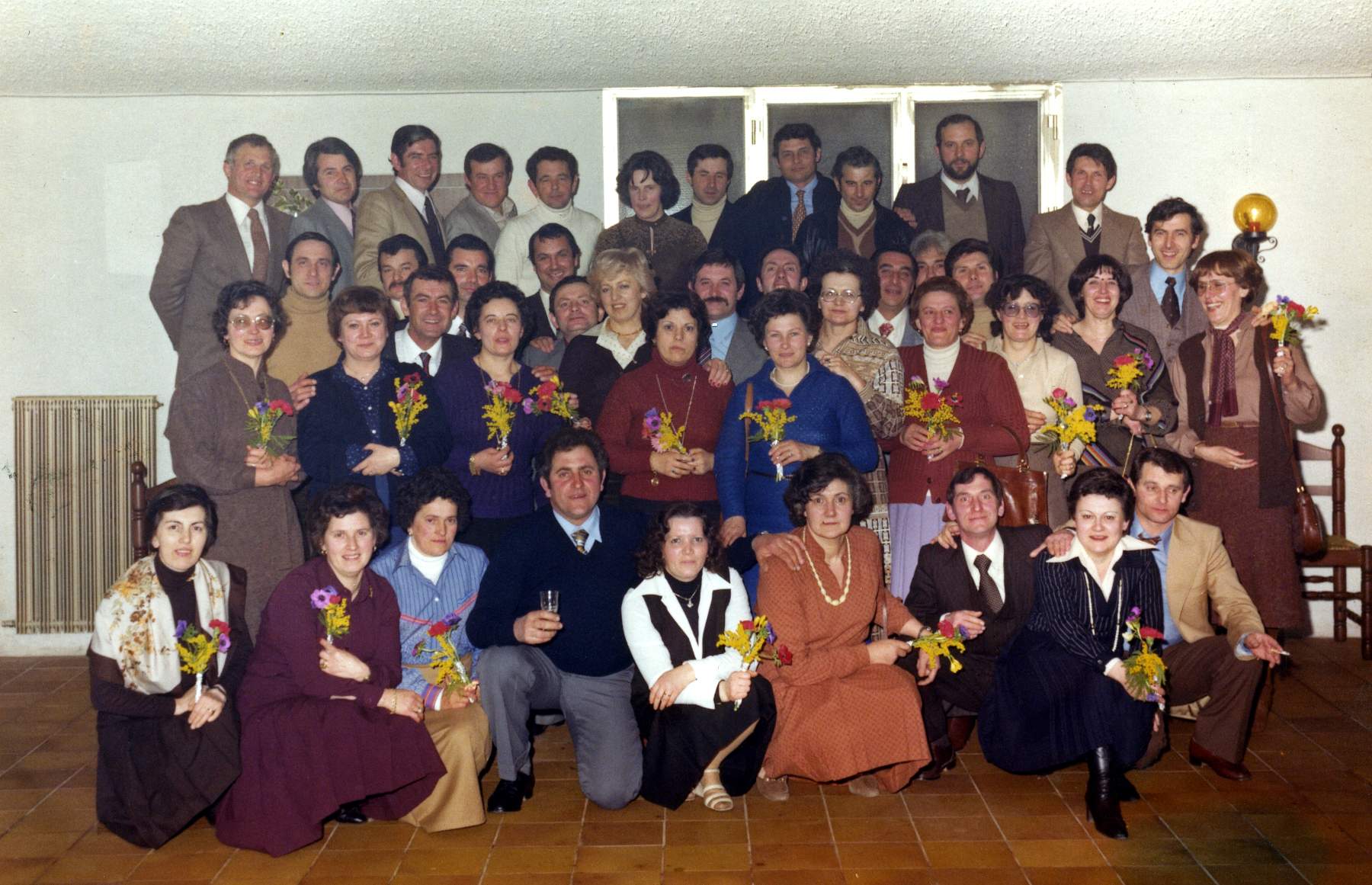Tocchetto Aldo, Leo Bordin, Callisto Tonello, Guerino Favretto, Graziano Cazzola, Franco Gatto, Pietro Garbujo, Antonio Gallina, Armando Bordin, Gino Bonora, Quinto Brombal, Florio Caverzan, Marino Bresolin, Rino Foscarini, Pietro Mazzocato,Aldo Tocchetto, Mario Robazza, Fortunata Specia, Luisa Garbujo, Ermelinda Ceccato, Irma Brombal, Vilma Zanella, Rosa xxxxxx, Carla Stecca, Gabriella Favretto?, Natalina  Garbuio, Giuliana xxxxx, Angelina xxxxx.